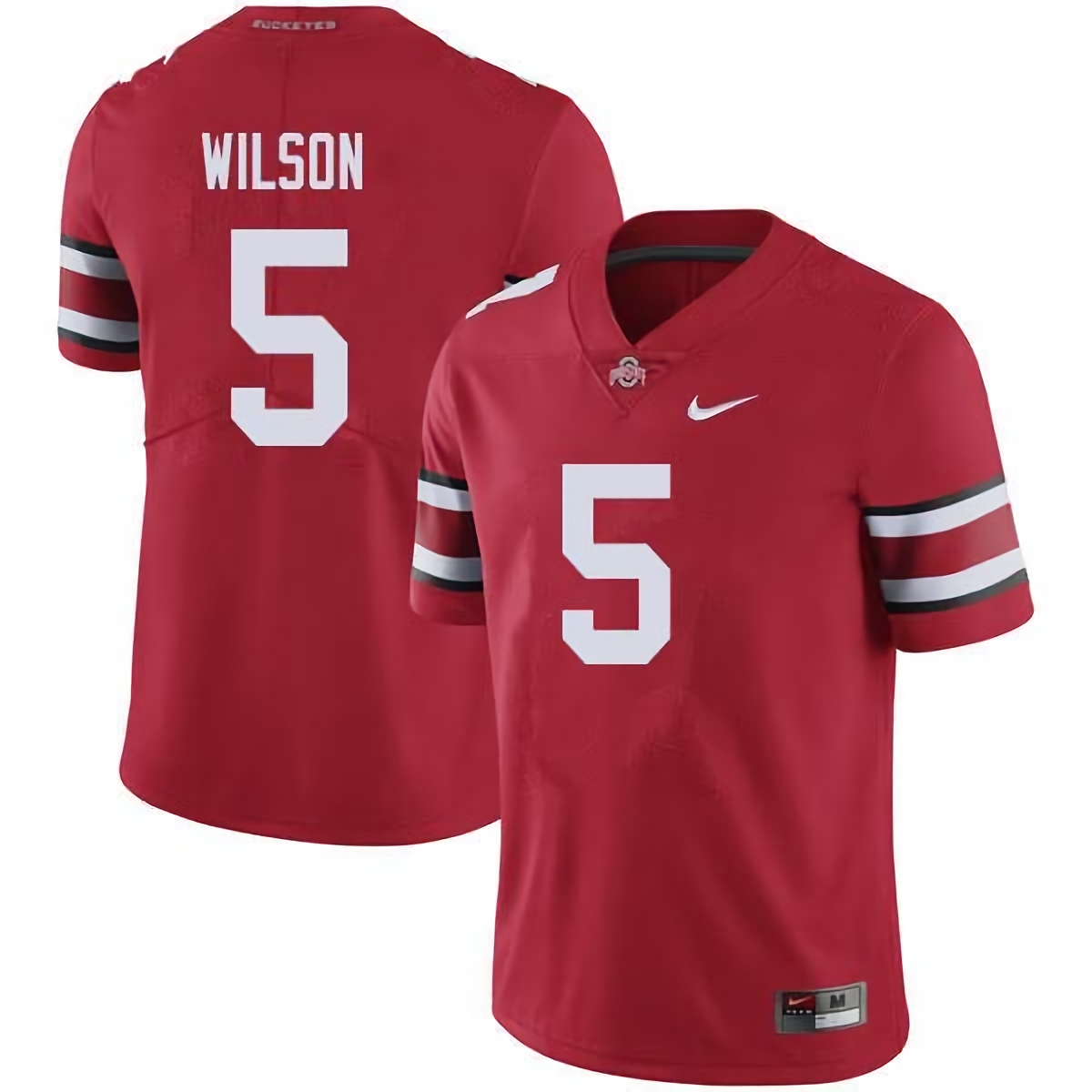 Garrett Wilson Ohio State Buckeyes Men's NCAA #5 Nike Red College Stitched Football Jersey VNH4456LU
